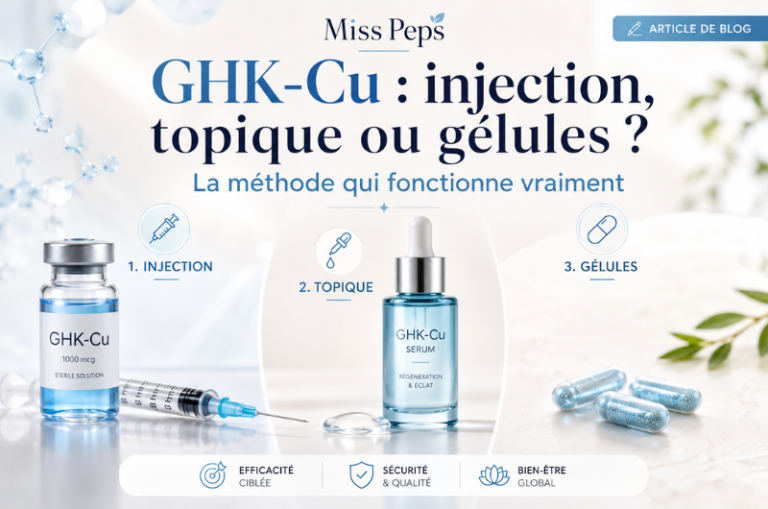 GHK-Cu : injection, topique ou gélules