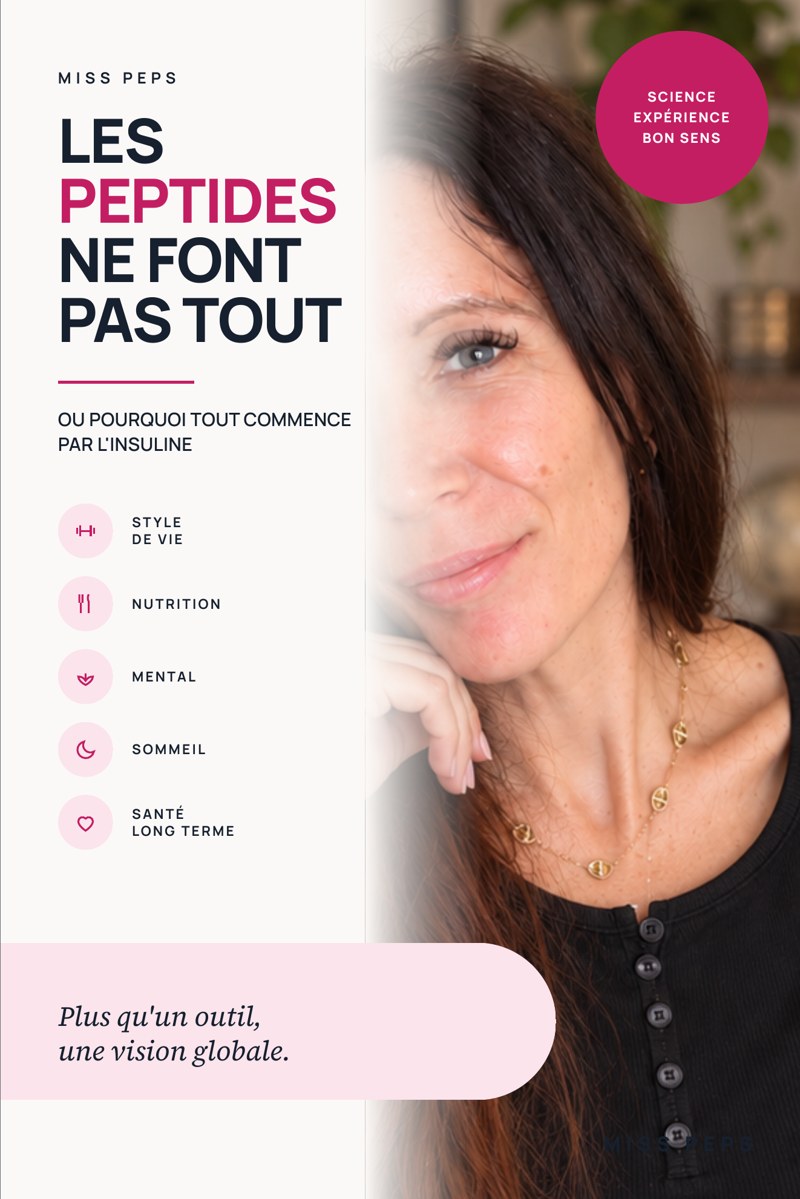 Les peptides ne font pas tout ! de Miss Peps