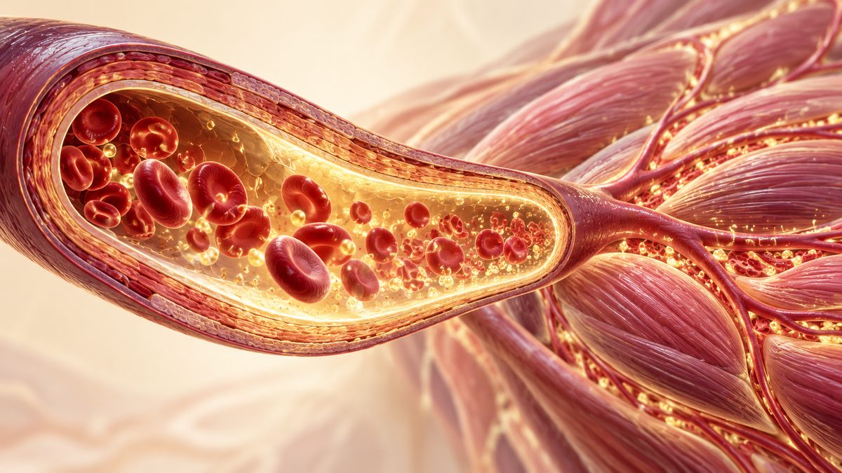 Récupération après 40 ans : illustration d'une artère qui irrigue les fibres musculaires